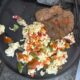 Steak and Eggs with Melted Cheese – 250 Calories